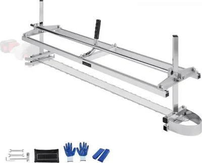 Obrázok produktu pre Rezací stroj s reťazovou pílou 355–1219 mm, max. hĺbka rezu 300 mm, rozmery 1221 × 312 × 473 mm, na spracovanie dreva