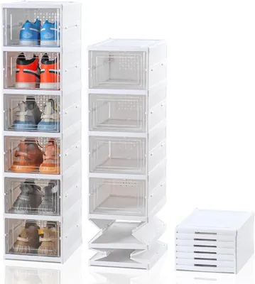 Produktbild von Faltbare und Stapelbare Schuhbox mit Deckel