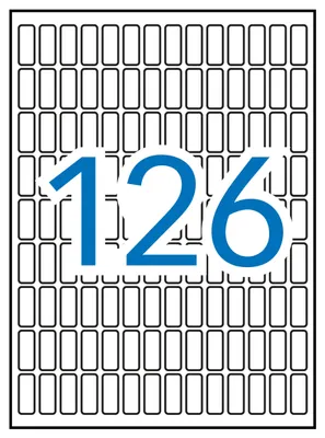 Imagen del producto de APLI 1858 - Etiquetas A5, color blanco, 8,0 x 20,0 mm, 15 hojas