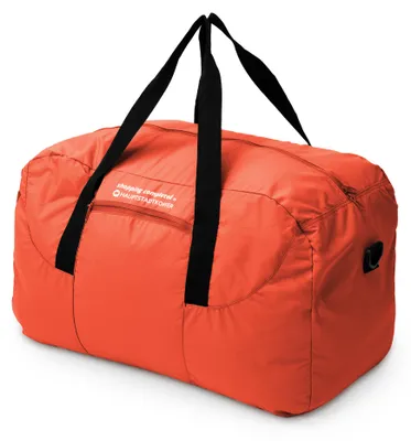 Image de grand sac de voyage pliable 55 L, sac de voyage pliable léger Weekender Sac de plage avec fermeture éclair pour femmes hommes Sac de transport Travel Bag XL,Orange