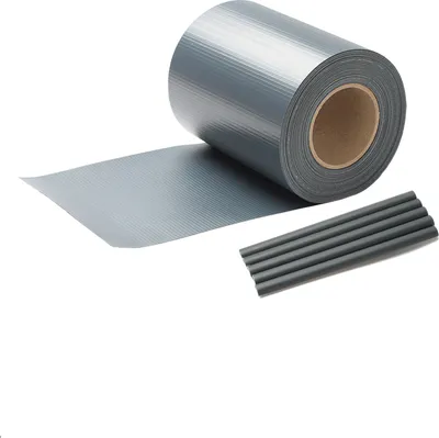 Produktbild von TolleTour Sichtschutzstreifen PVC Windschutzstreifen Doppelstabmatten 50m Grau