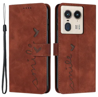 Produktbild von Motorola Edge 50 Ultra Hülle - Coverup Smile Klapphülle - Braun