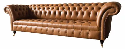 Produktbild von Ledersofa Chesterfield 4 Sitzer Couchen Luxus Leder Couchen Polster Wohnzimmer