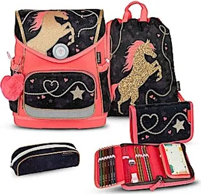 Produktbild von Belmil Compact Plus Premium Schulranzen Set 4-teilig "Stardust"