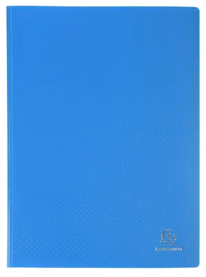 Image de Exacompta 88112E Chemise en polypropylène 500µ 100 pochettes A4 Bleu clair