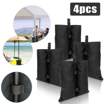 Produktbild von Jopassy 4X Pavillon Sandsäcke Outdoor-Sandsack Pavillon Gewichte 4er Set in schwarz – mit Sand, Splitt, Kies etc. befüllbar Füllvolumen pro Stück ca. 11.5 kg robust Waterproof