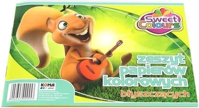 Produktbild von Zeszyt papierów kolorowych A5 błyszczący