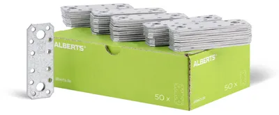 Produktbild von Alberts Flachverbinder | sendzimirverzinkt | 96 x 35 mm | 50er Set