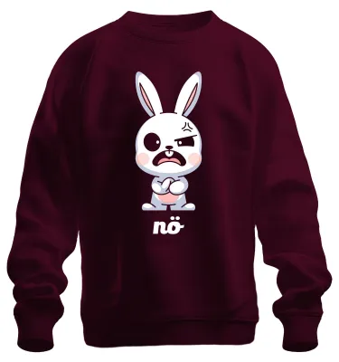 Zdjęcie produktu dla cute cute bunny cute cartoon gift easter bluza uni , bordowy, XXL