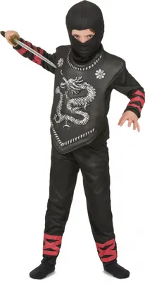 Produktbild von Ninja-Drachenkostüm für Jungen L 10-12 Jahre (130-140 cm)