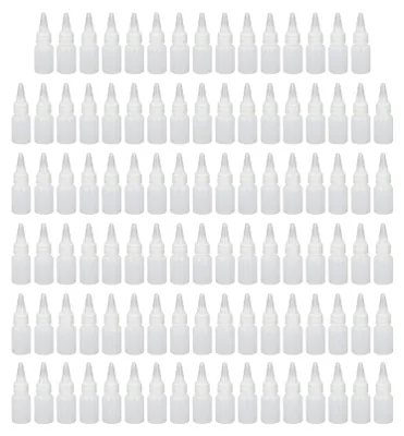 Immagine prodotto di 100 pezzi bottiglie di plastica spremere 20 ml con tappo punta scala per condimento liquido salsa colore olio colla cottura arte BBQ