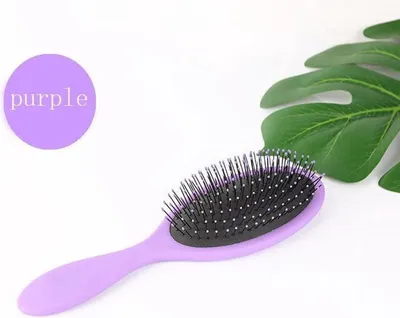Immagine prodotto di Jumada's – Spazzola anti-groviglio – Spazzola rotonda – Viola – Spazzola rotonda anti-groviglio – Spazzola per capelli bagnati e asciutti