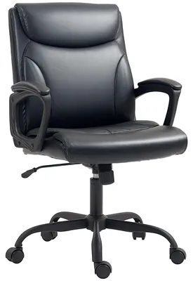 Obrázek produktu pro Ergonomická kancelářská židle s nastavitelnou výškou a funkcí naklápění, černá barva