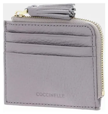 Produktbild von Kartenetui aus Leder mit Quaste in Oystermauve
