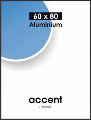 Produktbild von accent by nielsen Aluminium Bilderrahmen Accent, 60x80 cm, Schwarz Matt