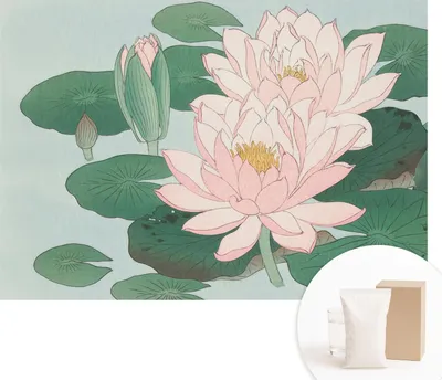 Produktbild von Fototapete - Wandbilder für Wohnzimmer - 208x146 cm - Dekorative Wandfolie - Modernes Design für Wanddekoration - Tapeten für Innenräume - Wasserlotus