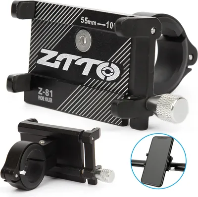 Produktbild von Alu Fahrrad Halterung Handy Halter Motorrad Bike Smartphone Universal Roller