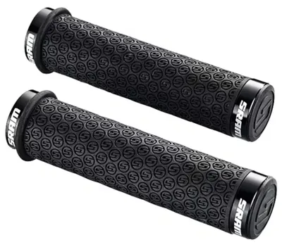 Produktbild von Sram Silikongriffe m. Schraubensicherung schwarz, m. Doppelklemmen und End Plug