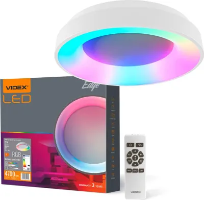 Obrázek produktu pro LED stropní svítidlo, kulaté, bílé, měnitelná barva, RGB barvy, 72 W + dálkové ovládání