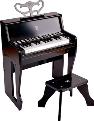 Produktbild von Leuchttasten-Piano mit Hocker, schwarz