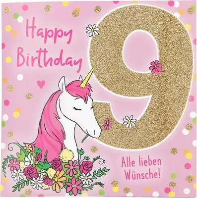 Produktbild von Depesche Zahlenkarten mit Musik quadtratisch : 9 Happy Birthday Alle lieben Wünsche! Zahlenkarten mit Musik, quadratisch: 9 Happy Birthday Alle lieben Wünsche!