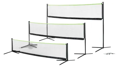 Image de EXIT Réglable Filet Sportif 155x300cm – Filet de Volleyball – Filet de Badminton – Filet de Tennis – Noir