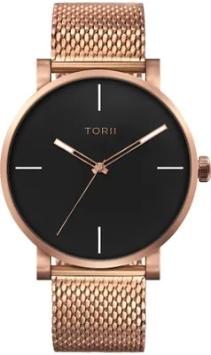 Produktbild von Herrenuhr TORII R45RG.B5 in Roségold, klassisch, geeignet zum Schwimmen.