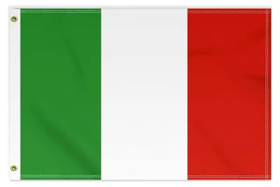 Produktbild von Italienische Flagge 60×90 CM, 2×3FT Medium 150D, strapazierfähiges doppelseitiges Druckbanner mit Messingösen