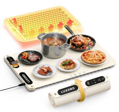 Obrázek produktu pro Ohřívací podložka na jídlo - Silikon - 7 teplotních stupňů - Skládací