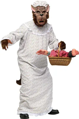 Produktbild von Böser Wolf Märchen Kostüm Halloween beige-braun