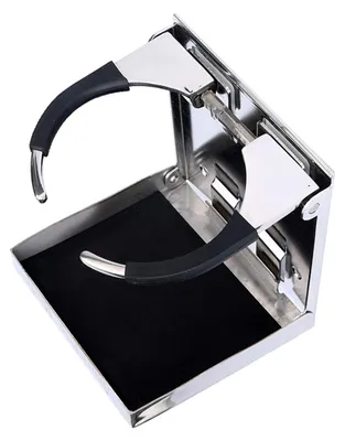 Image de Omgoods - Porte-gobelet en acier inoxydable, universel et réglable, pour voiture et bateau