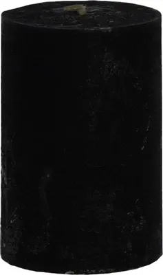 Produktbild von Stumpenkerze durchgefärbt schwarz 7,5 x Ø 5 cm