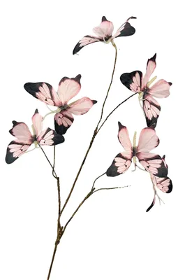 Produktbild von Künstliche Schmetterlingszweige, künstliche Baumzweige mit künstlichen Schmetterlingen, ideal als Vasenfüller, für Zuhause, Büro, Partydekoration und Blumenarrangements.