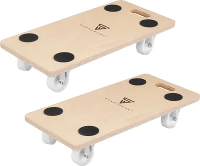 Produktbild von STAHLWERK Rollwagen 2er Set bis 250 kg 58 x 29 cm Rollbrett Transportroller