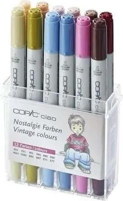 Produktbild von Copic Ciao Tintenpatrone Vintage Colours 12 stk