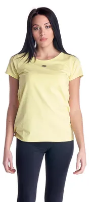 Produktbild von Basic-T-Shirt für Damen mit Rundhalsausschnitt und kurzen Ärmeln