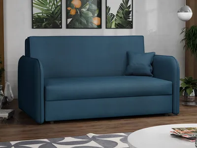 Obrázok produktu pre Dvojmiestna rozkladacia pohovka BELA LOFT 3 - modrá