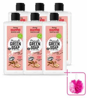 Image de 6 x Shampooing Marcel's Green Soap Argan & Oudh - 300 ml - Pack économique - 6 pièces