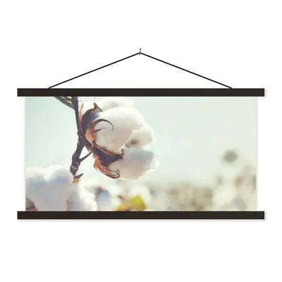 Produktbild von MuchoWow® Textilposter Pflanzen - Blume - Zweig - Natur 150x75 cm mit schwarzem Rahmen - Posterleiste