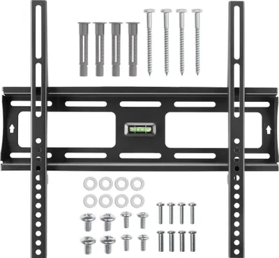 Produktbild von tectake® TV Wandhalterung für 26 - 75 Zoll (66 - 191 cm) stufenlos breitenverstellbar flacher Wandabstand