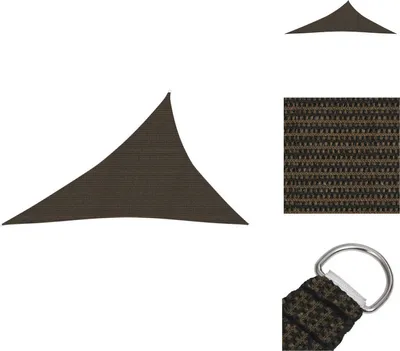 Produktbild von vidaXL Sonnensegel 160 g/m² Braun 4x5x6,8 m HDPE -  Sonnenschirme & Sonnenschutze