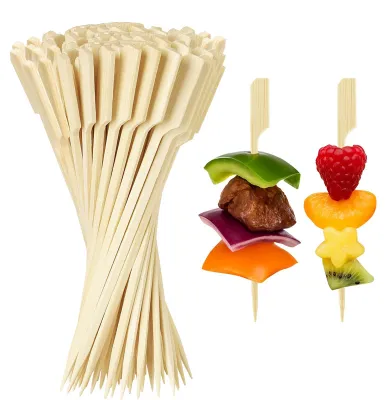 Cocktailspieße 12 cm, 200 Stück, Bambus, Fingerfood-Spieße