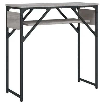 Produktbild von Konsolentisch mit Ablage Grau Sonoma 75x30x75cm Holzwerkstoff