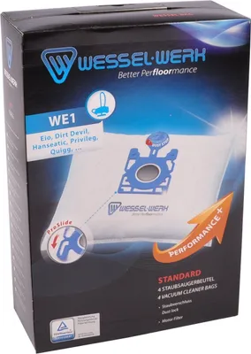 Produktbild von 4 x WE1 = Swirl EIO80 Staubsaugerbeutel für Eio Dirt Devil Hanseatic Privileg Quigg