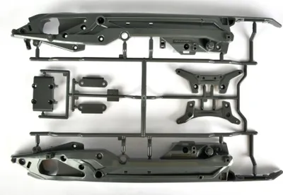 Produktbild von Tamiya DT03 C-Teile Chassis/Dämpferbrücken