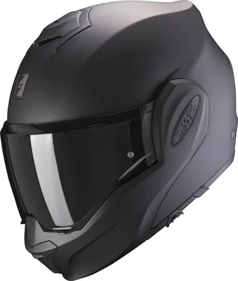 Produktbild von Scorpion Exo-tech Evo Solid Modularhelm Schwarz S Schwarz S