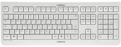 Produktbild von CHERRY KW 3000 - Tastatur - geräuscharm, Full-Size-Layout - kabellos - 2.4 GHz - QWERTZ - Deutsch - weiß