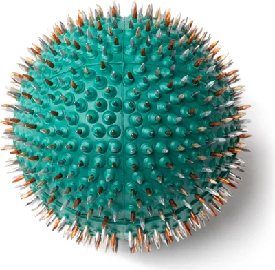 Produktbild von Dr. Lyapko Nadelball 4,0 Ag Grün – Original Massageball mit Nadeln zur Akupressur, Muskelentspannung, Reflexzonenmassage & Förderung der Feinmotorik