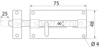 Produktbild von Universale Rund-Zasuwka 75 mm aus Stahl silber