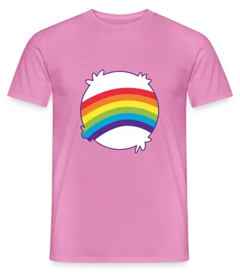 Produktbild von Spreadshirt Bärchi Glücksbär Regenbogen Lila Karneval Männer T-Shirt, XL, Pink